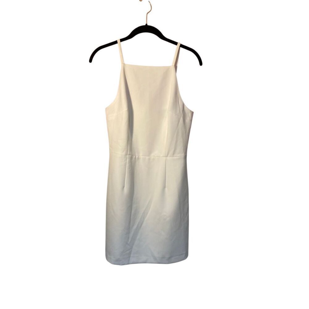 French connection women’s white whisper, light sheath mini dress size 6